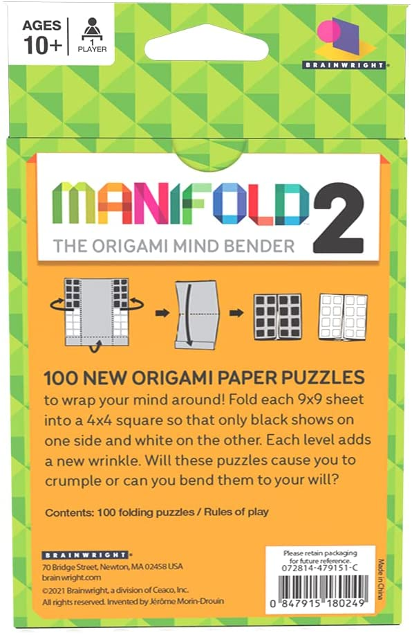 Manifold 2 The Origami Mind Bender by Gamewright 1