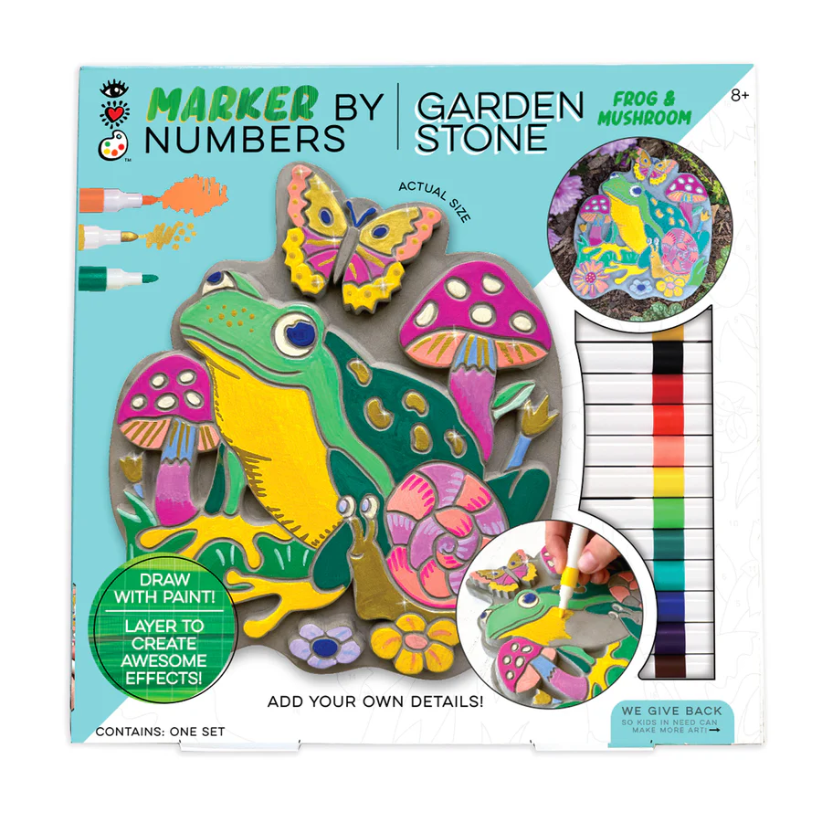 Marker by Number Garden Stone-by-Bright Stripes