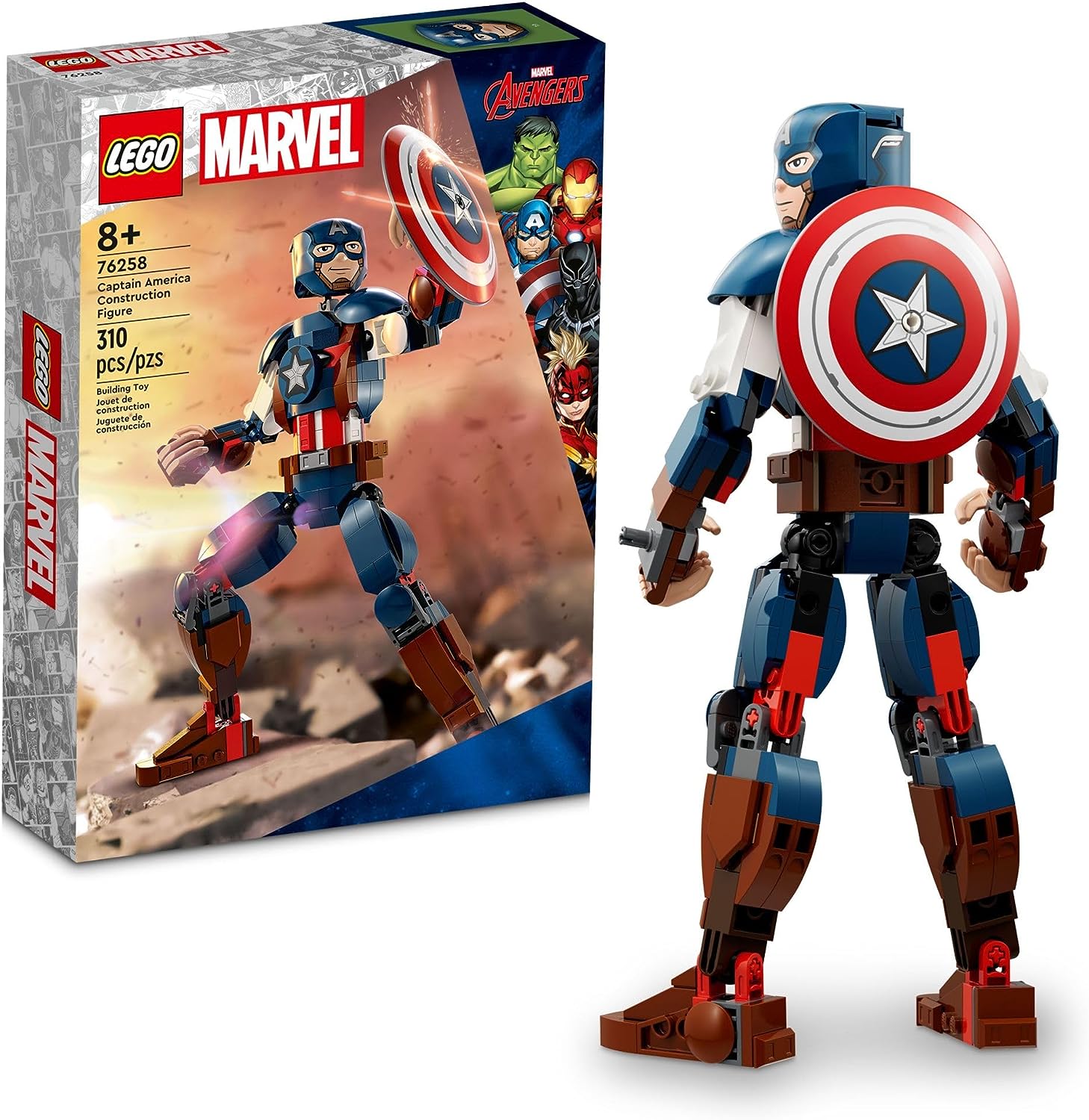 Marvel Captain America Construction Figure-by-Lego