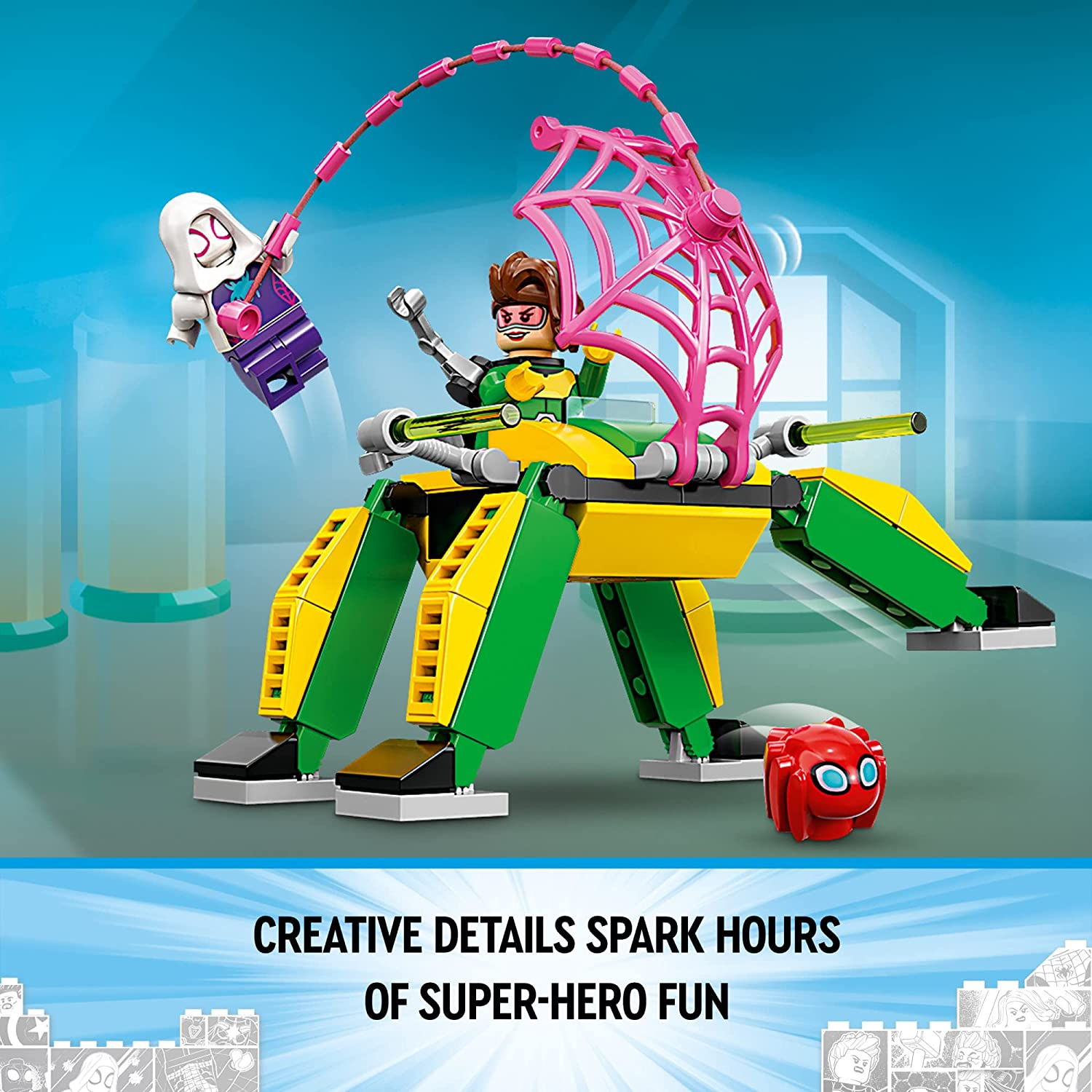 Marvel Spidey and His Amazing Friends Spider Man at Doc Ocks Lab by Lego 3