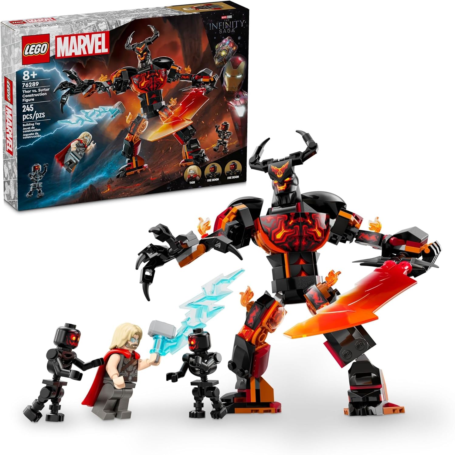 Marvel Thor vs. Surtur Construction Figure-by-Lego
