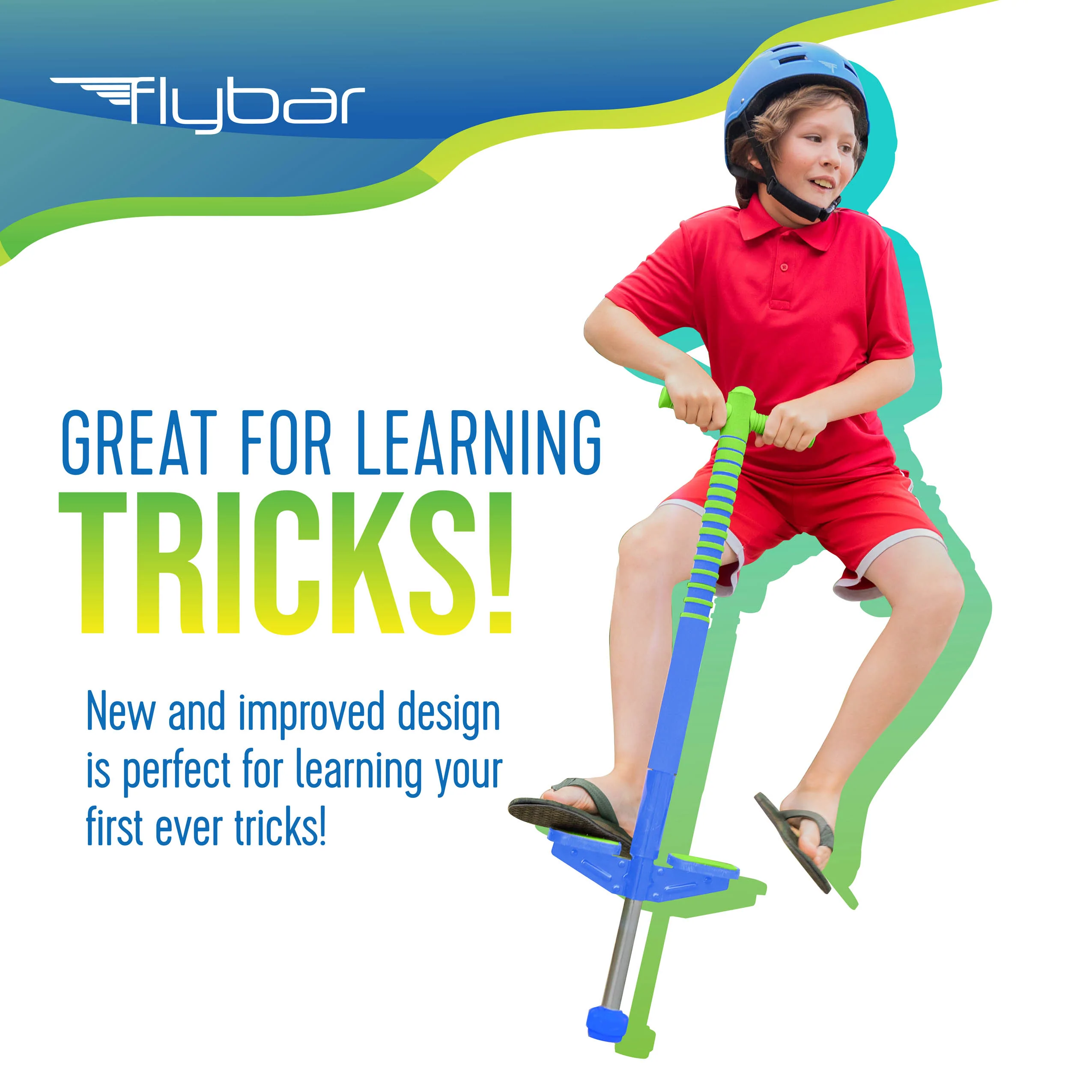 Maverick Pogo Stick BlueGreen by Flybar 6