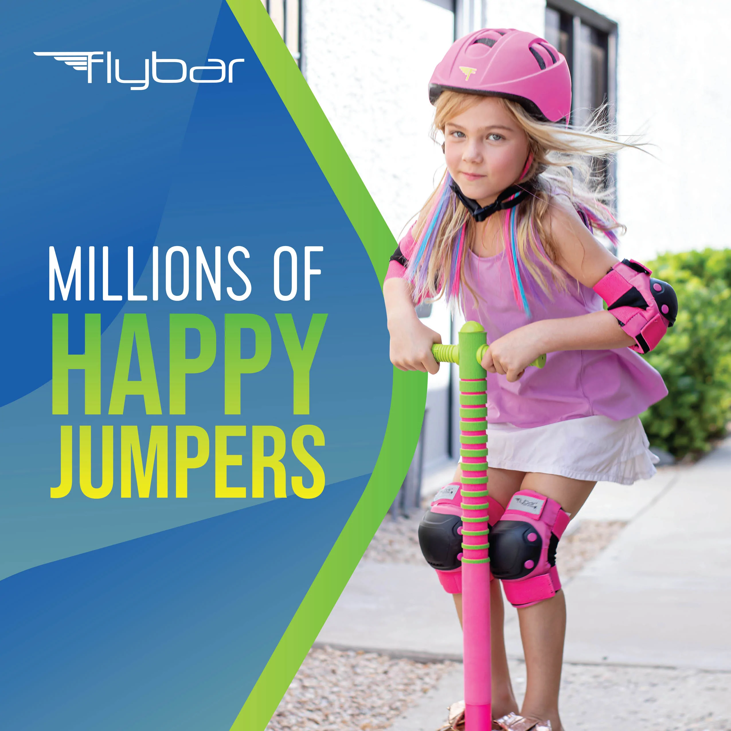 Maverick Pogo Stick PinkGreen by Flybar 2