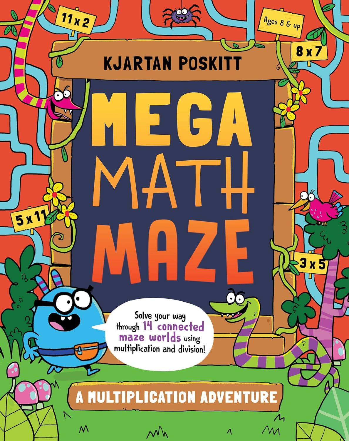 Mega Math Maze: A Multiplication Adventure-by-Workman Publishing