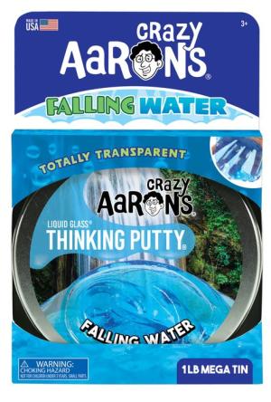Mega Tin Falling Water Putty Crystal Clear Series by Crazy Aarons Putty World