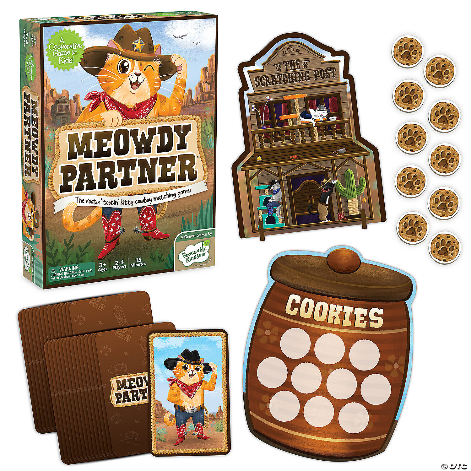 Meowdy Partner - The Kitty Cowboy Matching Game!-by-Peaceable Kingdom