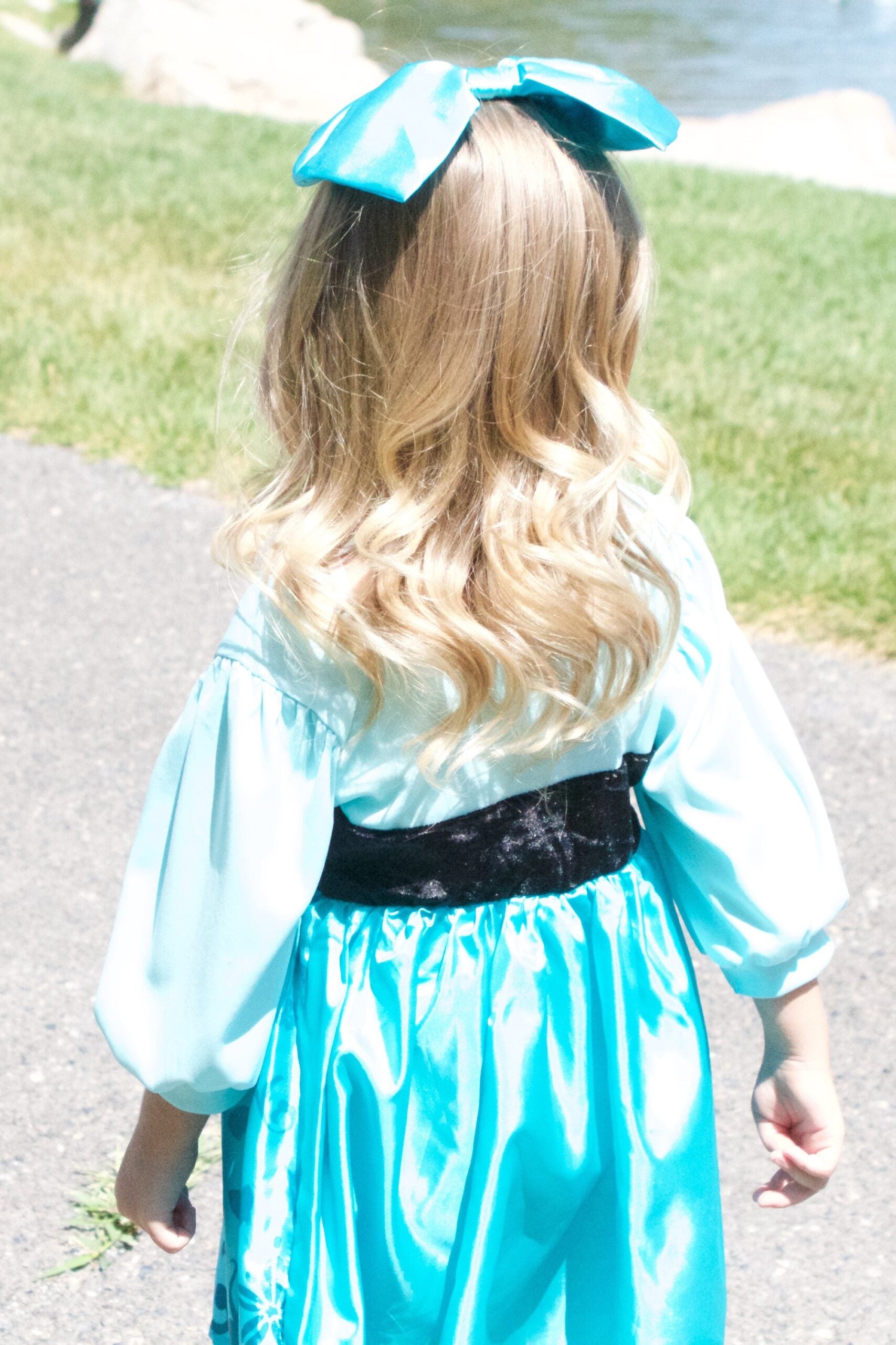 Mermaid Day Dress with Bow Medium 3 5 Years by Little Adventures 5 scaled