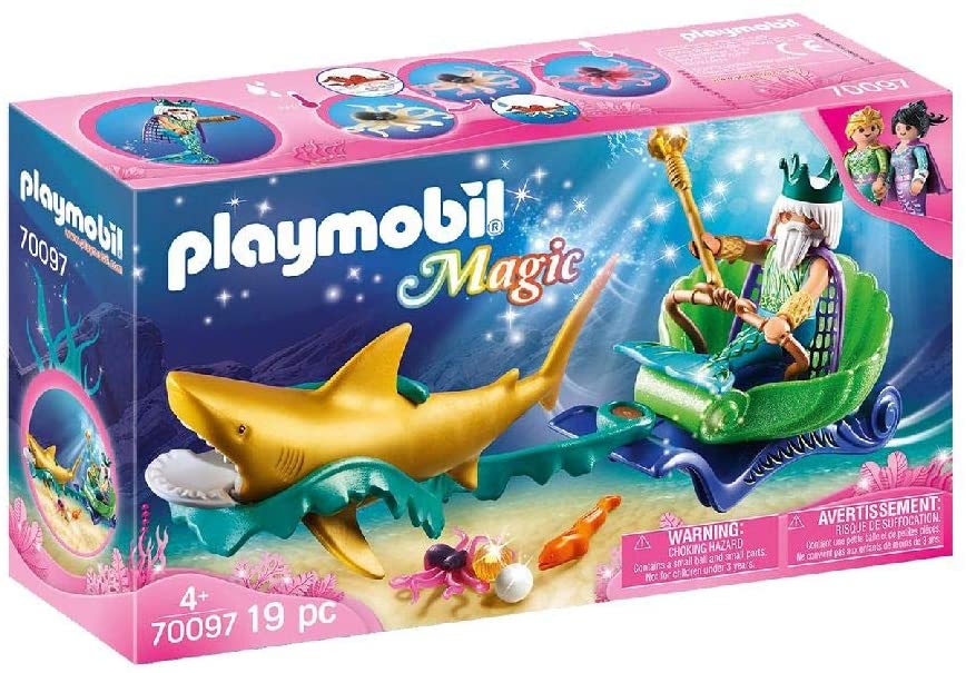 Mermaid King of The Sea with Shark Carriage by Playmobil