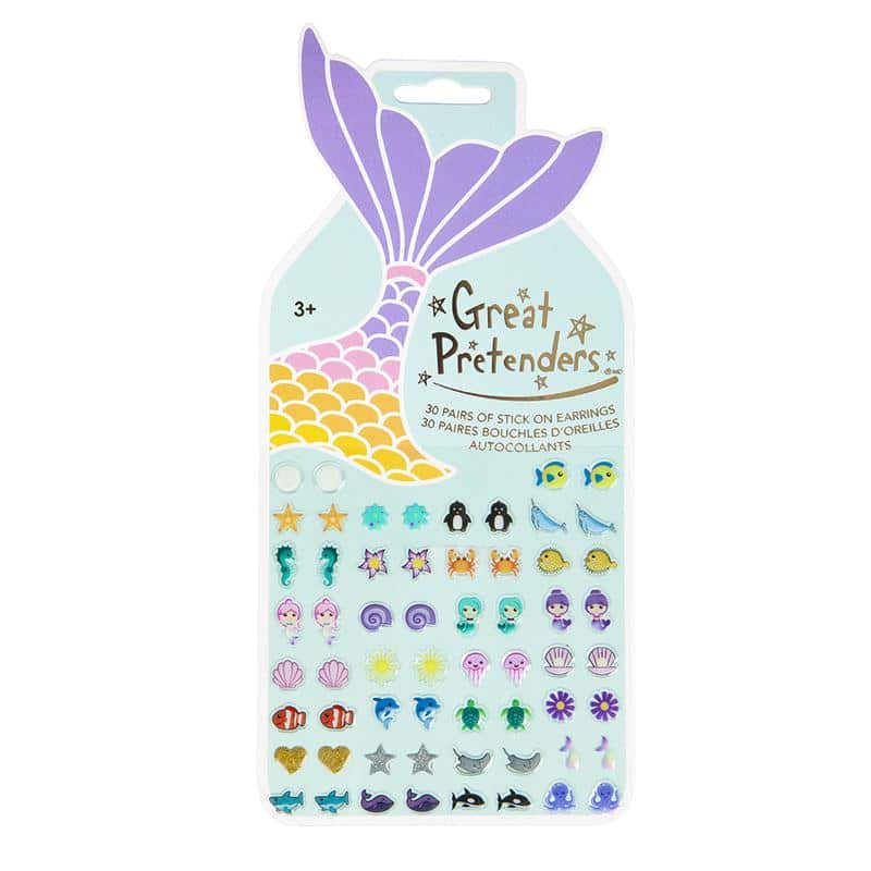 Mermaid Sticker Earrings by Great Pretenders