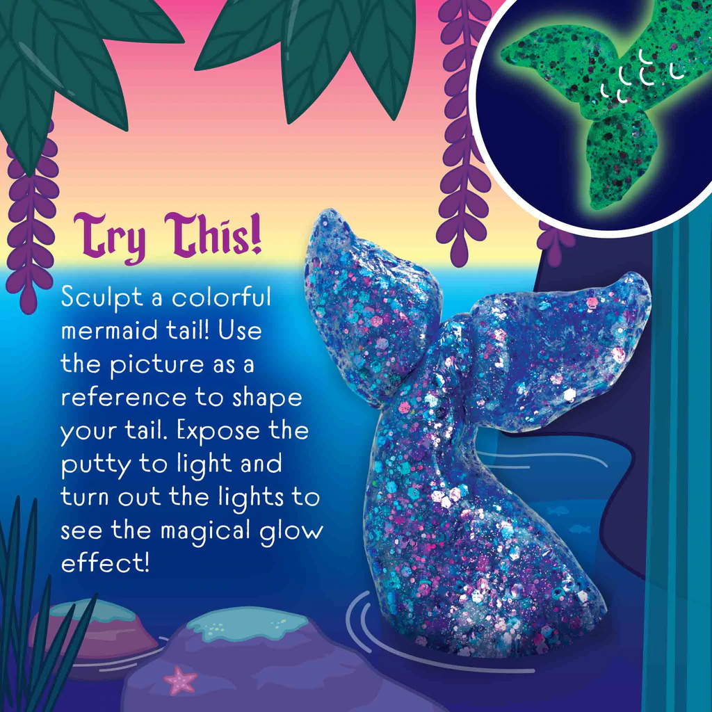 Mermaid Tale Thinking Putty Glow Collection by Crazy Aarons Putty World 3
