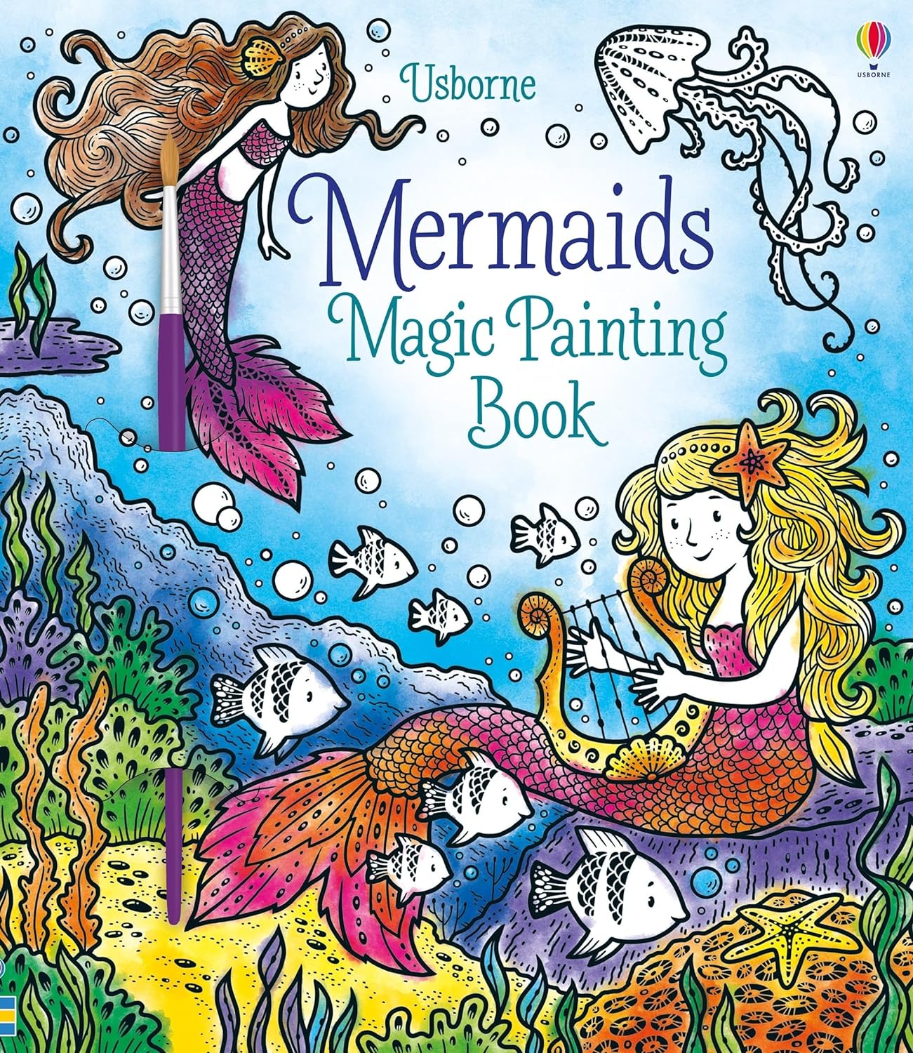Mermaids Magic Painting Book-by-Usborne