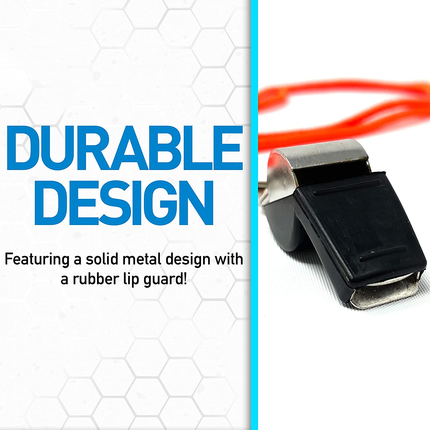 Metal Whistle with Lip Guard by Franklin 1