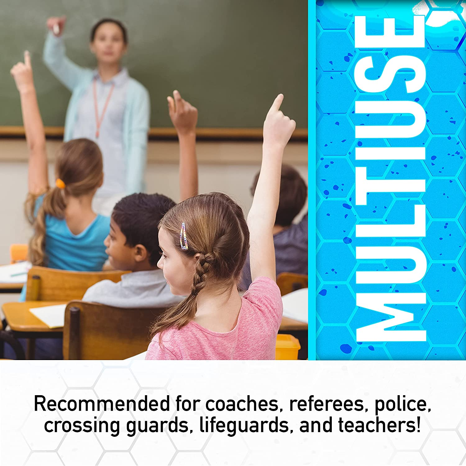 Metal Whistle with Lip Guard by Franklin 4