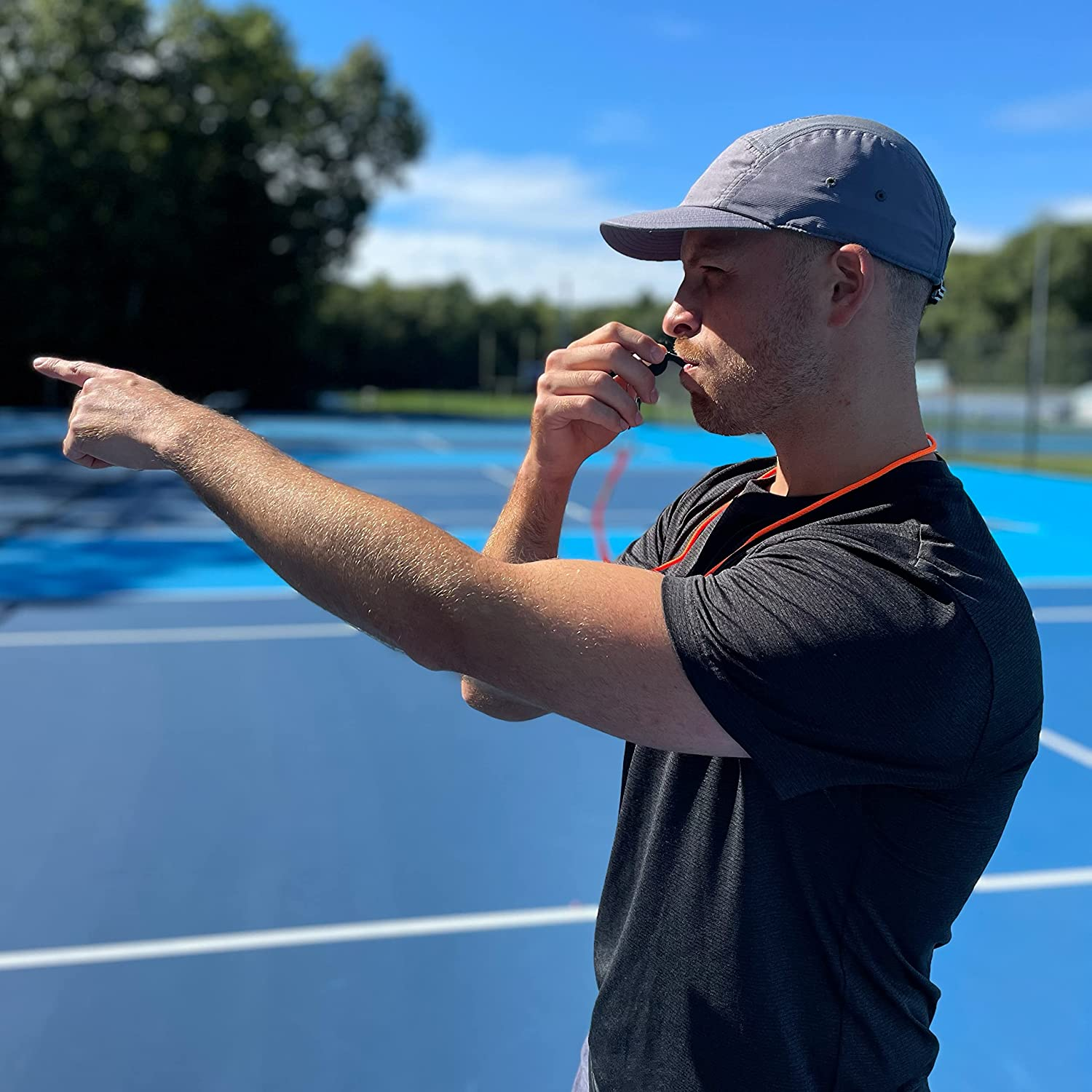 Metal Whistle with Lip Guard by Franklin 6