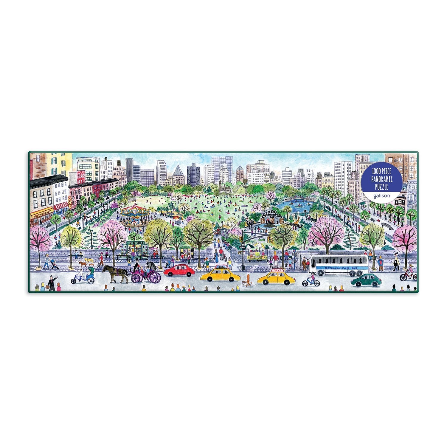 Michael Storrings Cityscape 1000pc Panoramic Puzzle by Galison 1