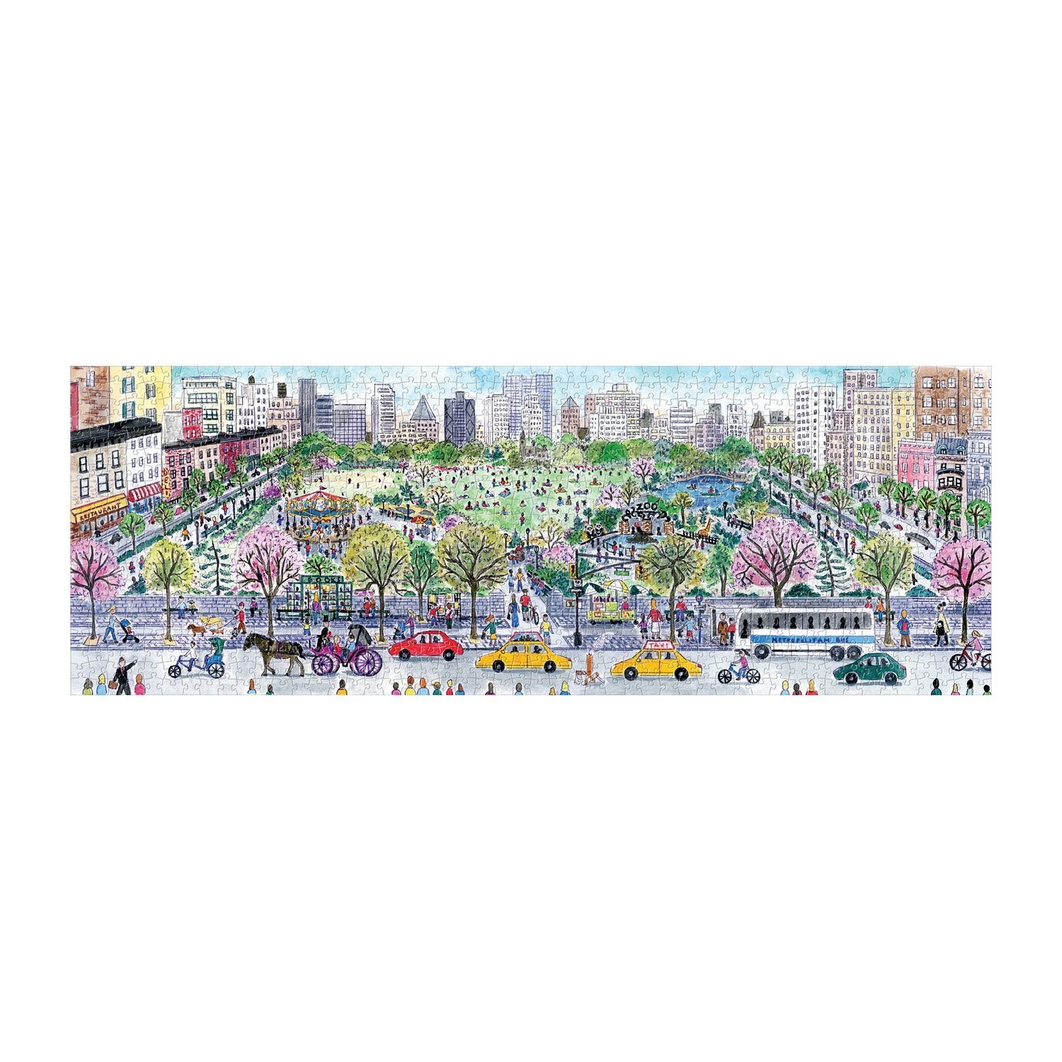 Michael Storrings Cityscape 1000pc Panoramic Puzzle by Galison 2