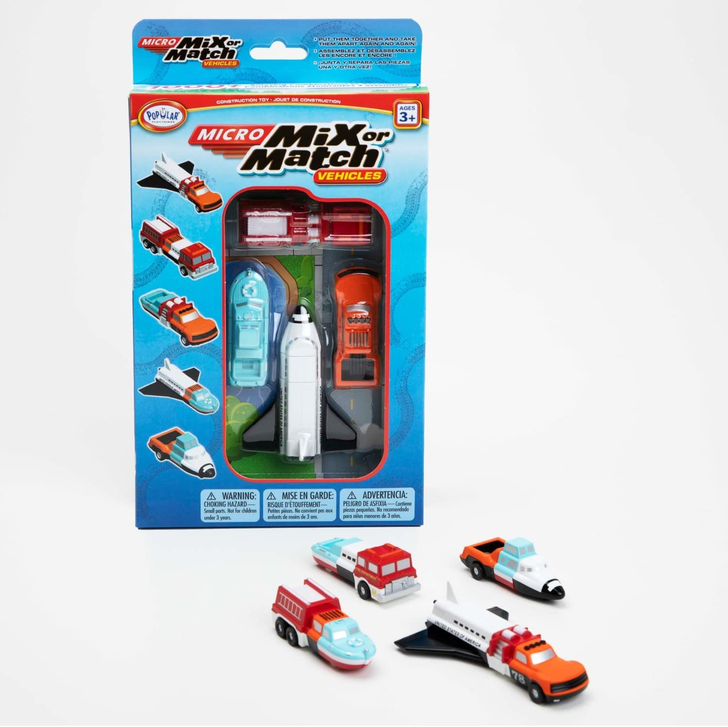 Micro Mix or Max Vehicles 1-by-Popular Playthings