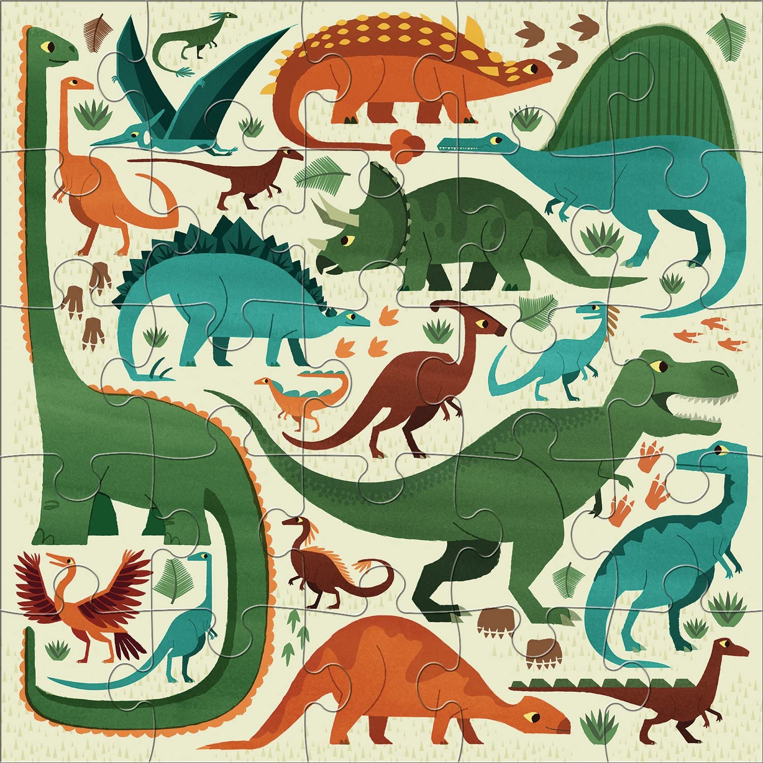 Mighty Dinosaurs Jumbo Puzzle by Mudpuppy 1