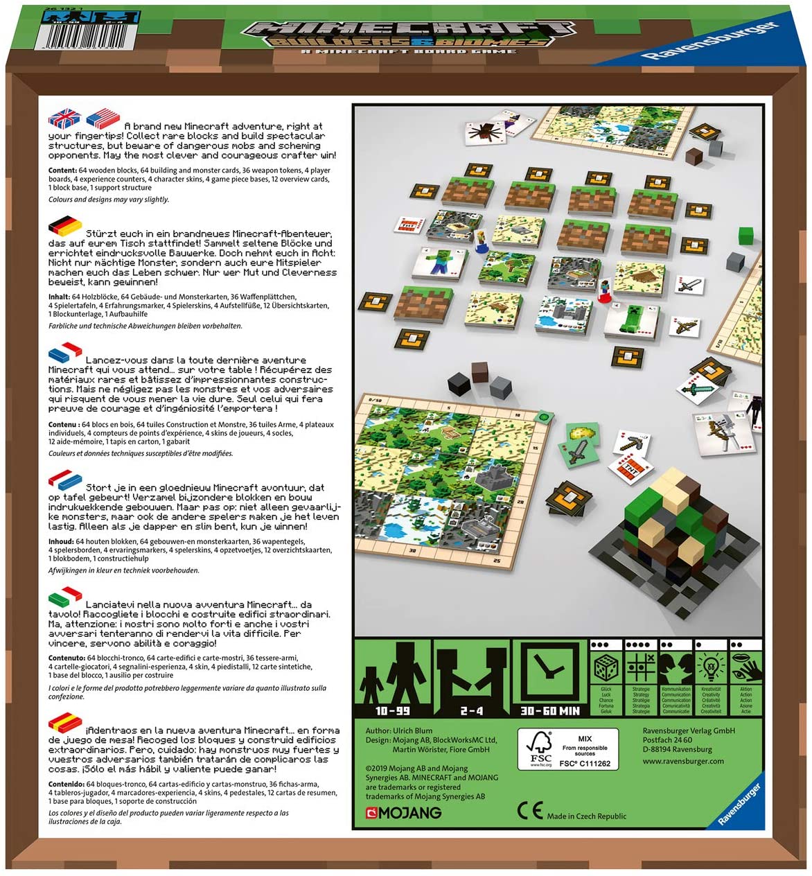 Minecraft Builders Biomes Board Game by Ravensburger 1