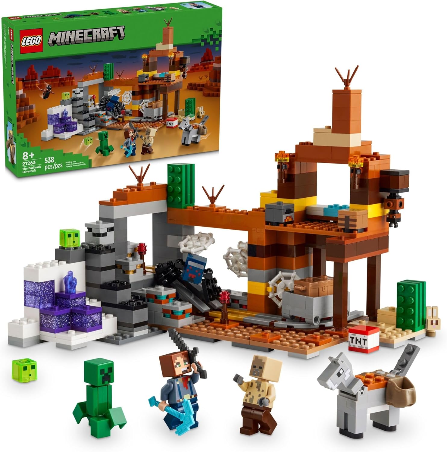 Minecraft The Badlands Mineshaft-by-Lego