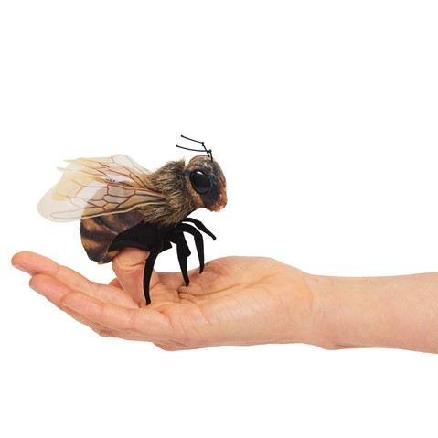 Mini Bee Finger Puppet-by-Folkmanis