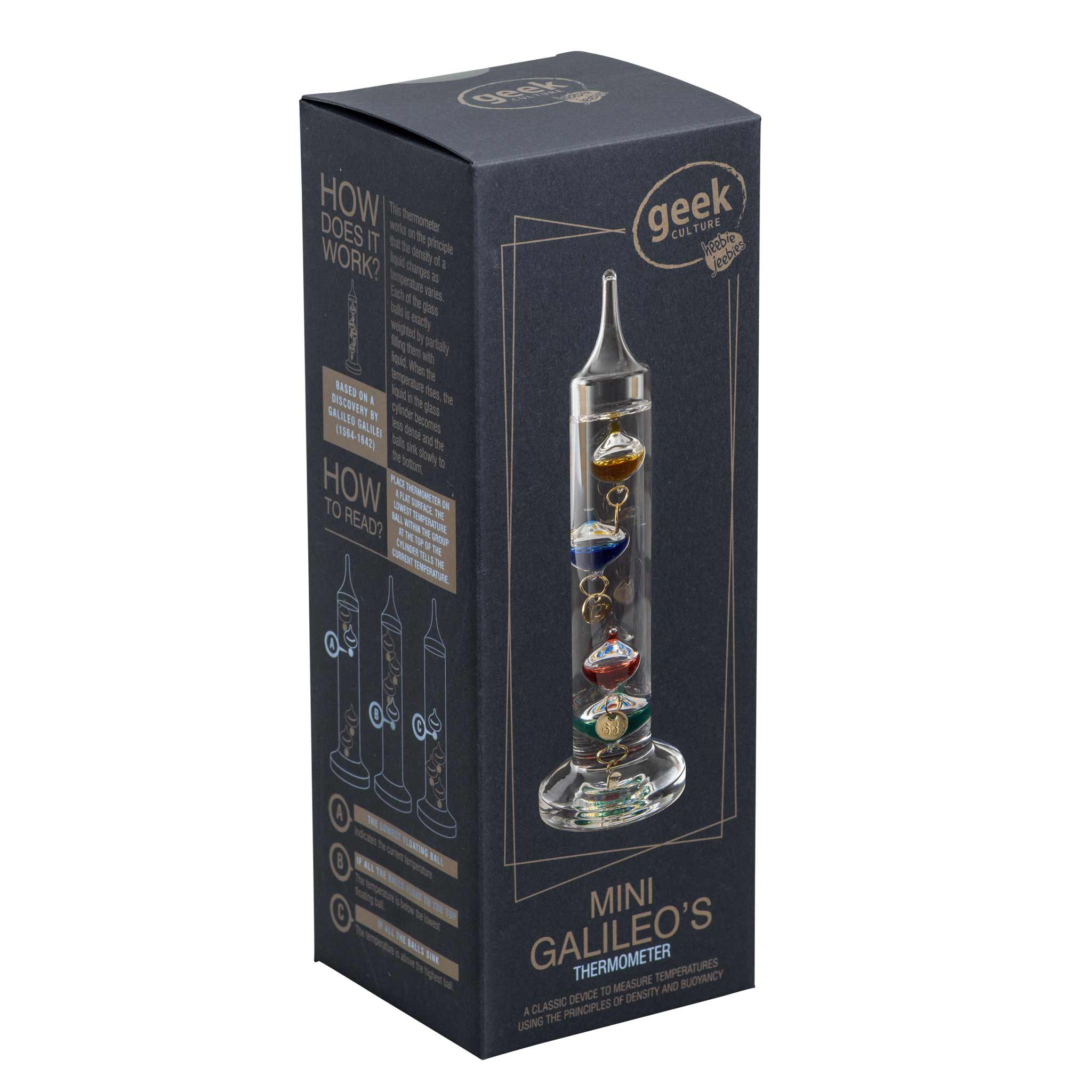 Mini Galileo Thermometer 6"-by-Heebie Jeebies