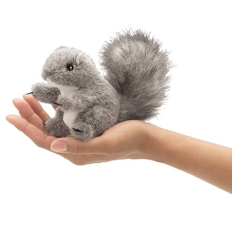 Mini Gray Squirrel Puppet by Folkmanis