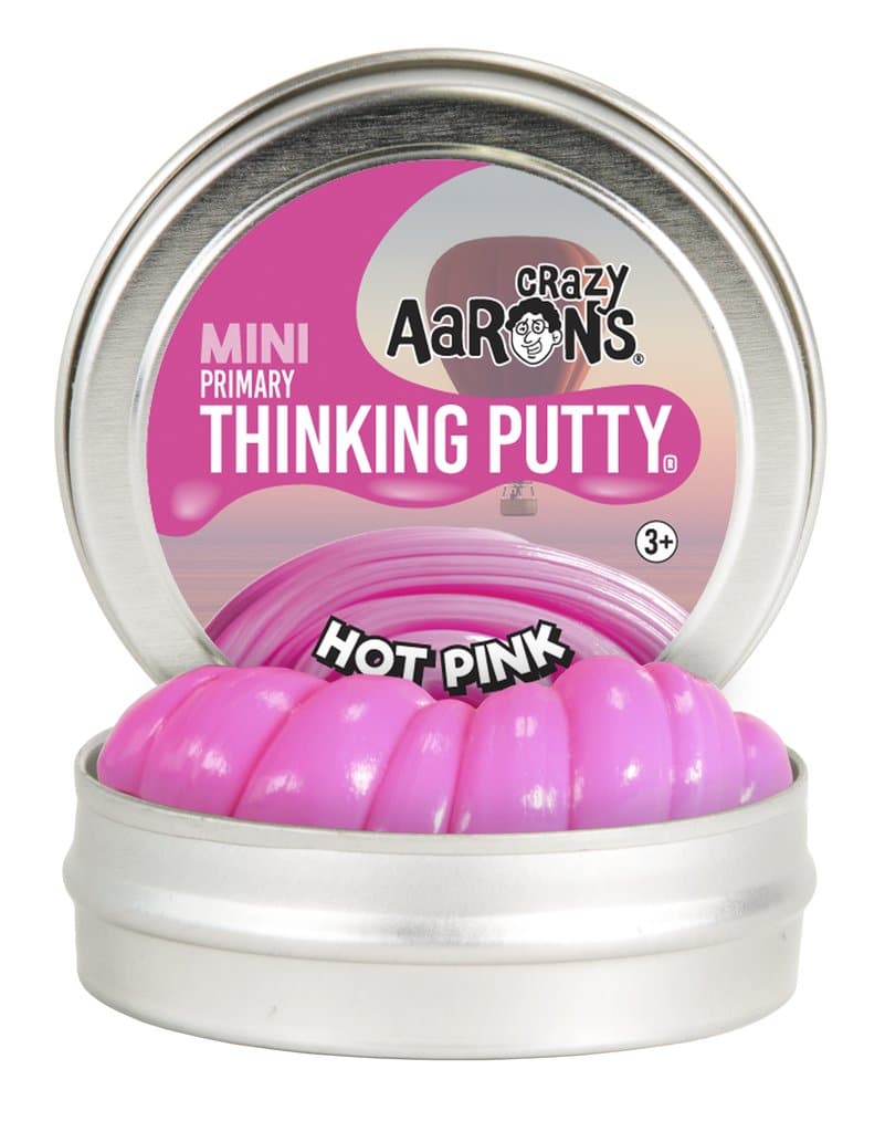 Mini Hot Pink Thinking Putty Primary by Crazy Aarons