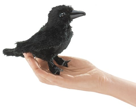 Mini Raven Puppet by Folkmanis