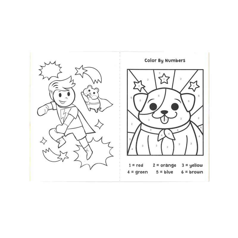 Mini Traveler Coloring Activity Kit Superkids Pets by Ooly 3