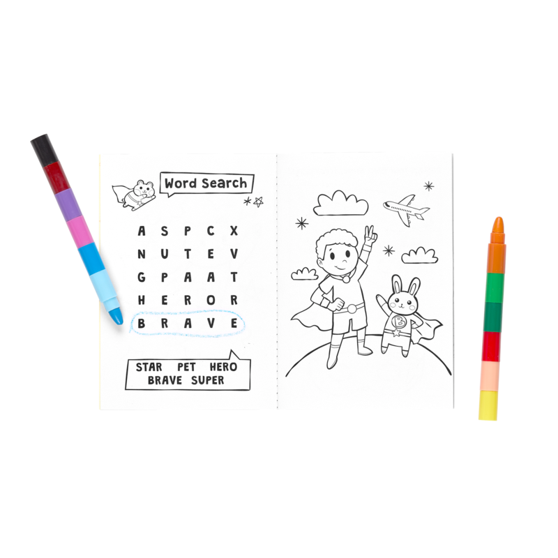 Mini Traveler Coloring Activity Kit Superkids Pets by Ooly 5