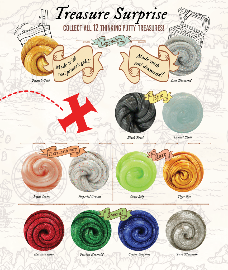 Mini Treasure Surprise Thinking Putty Series by Crazy Aarons 1