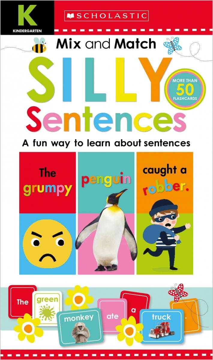 Mix Match Silly Sentences Kindergarten Workbook Scholastic Early Learners by Scholastic