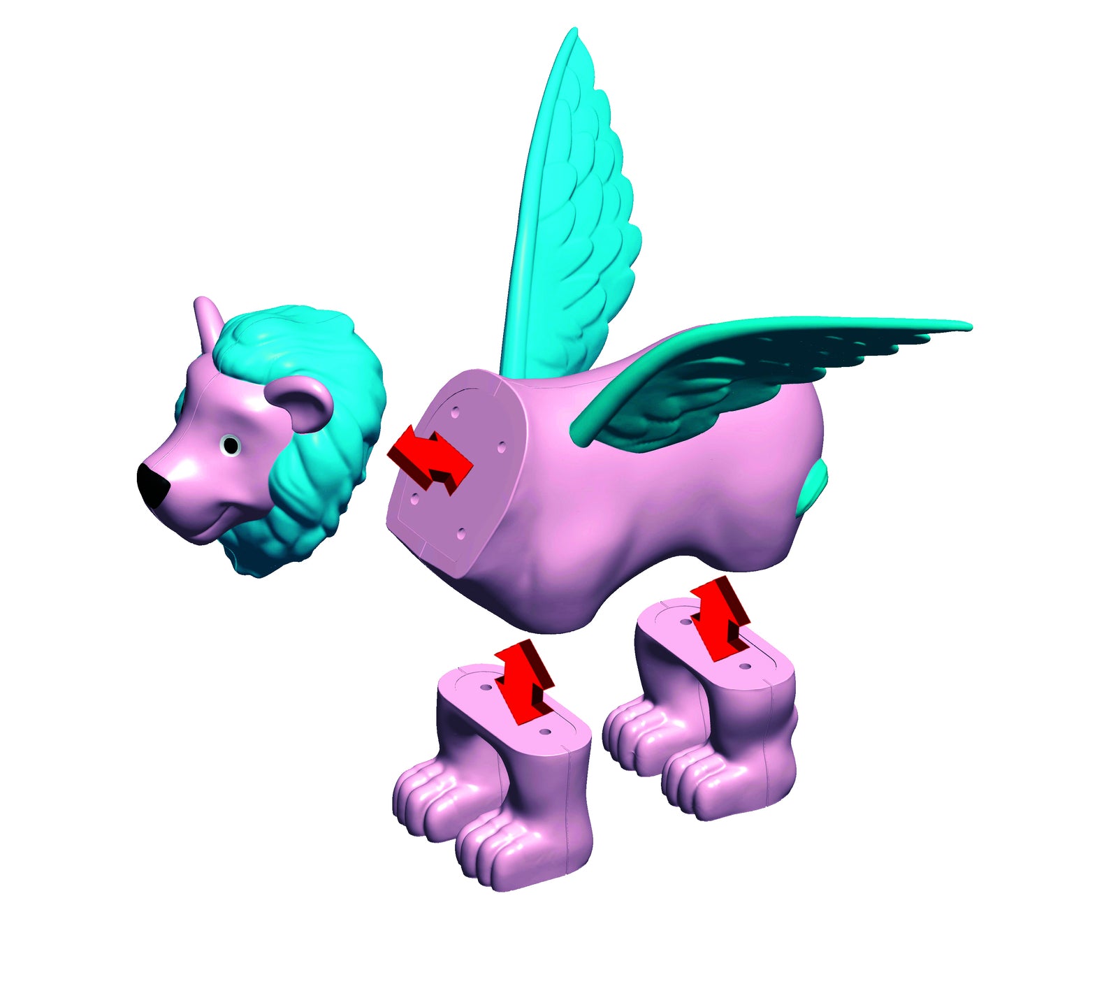 Mix Or Match Mythical Kingdom Animals 2 by Popular Playthings 2