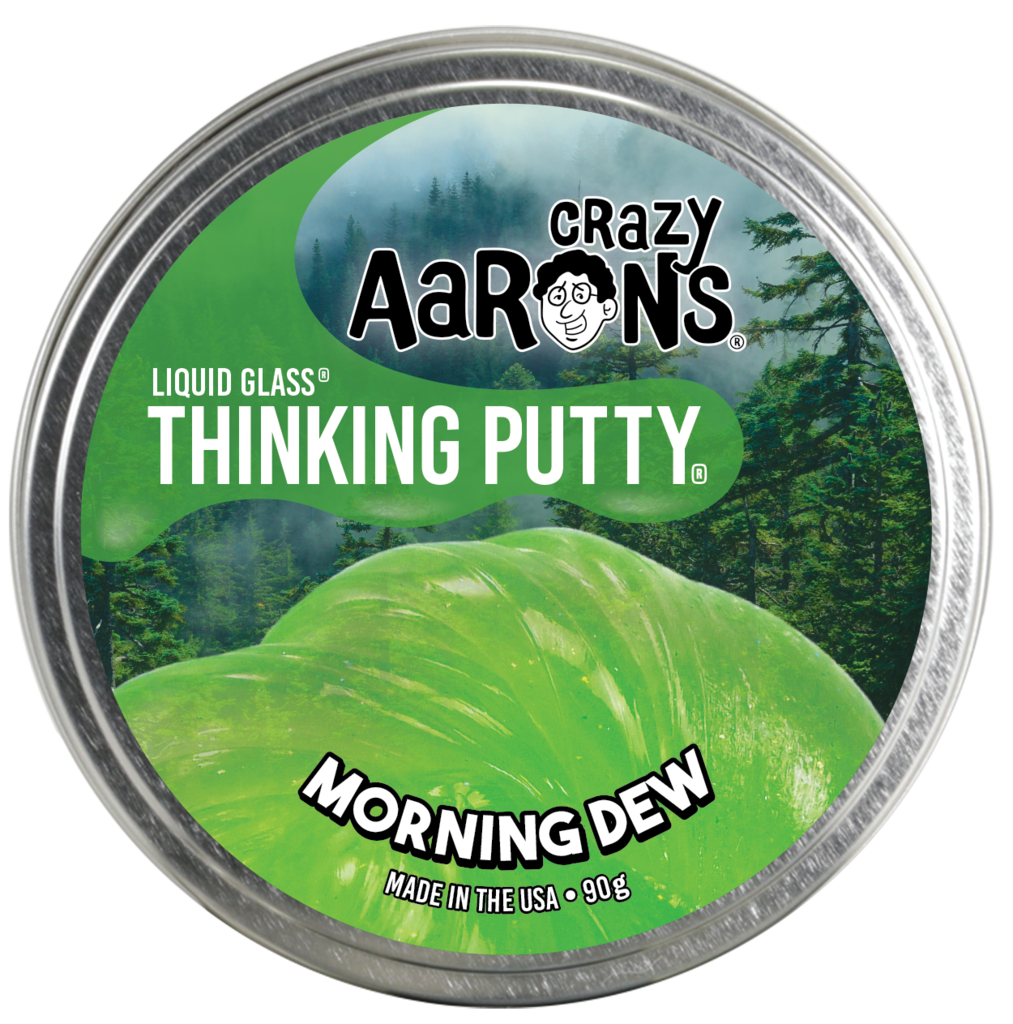Morning Dew Thinking Putty Crystal Clear Series by Crazy Aarons Putty World 3