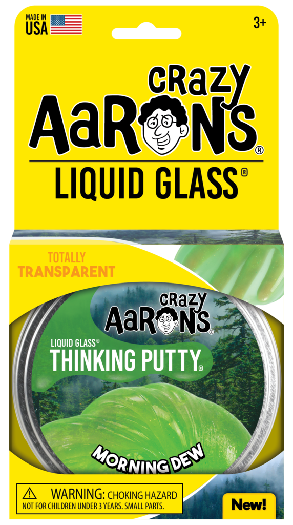 Morning Dew Thinking Putty Crystal Clear Series by Crazy Aarons Putty World