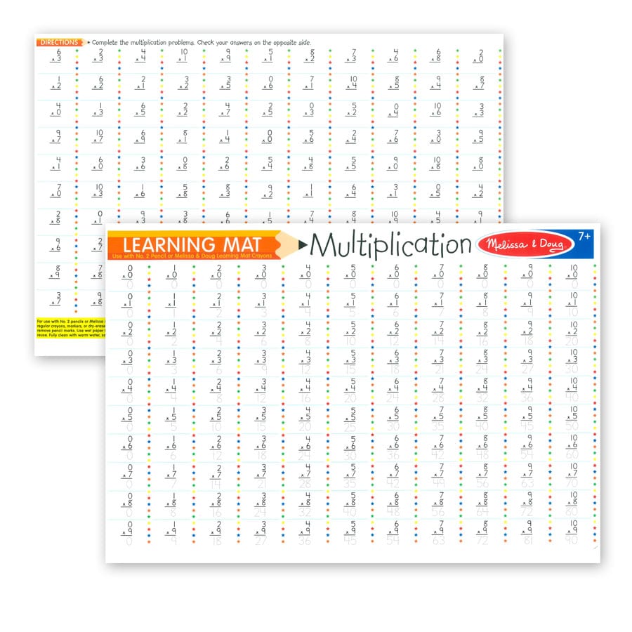 Multiplication Learning Mat by Melissa Doug