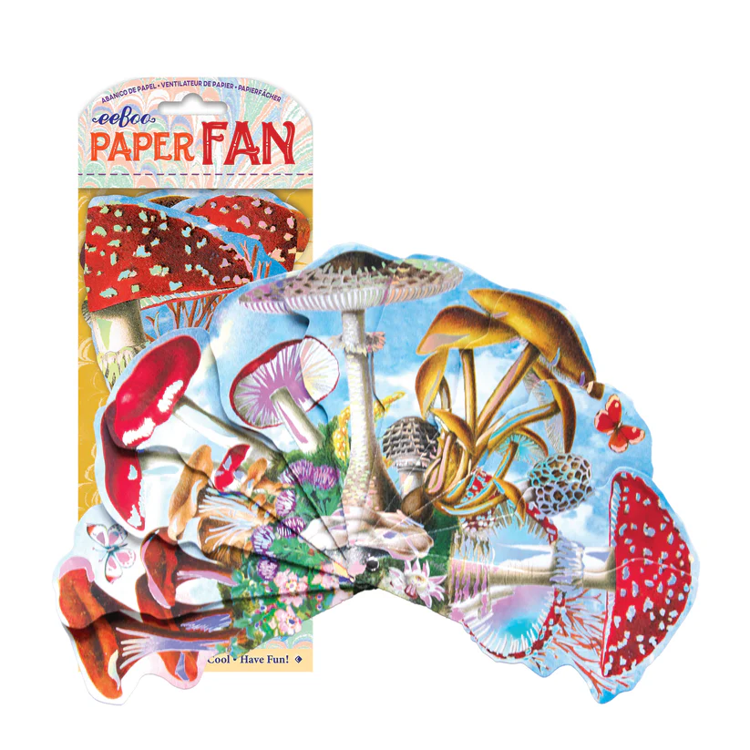 Mushroom Paper Fan-by-eeBoo