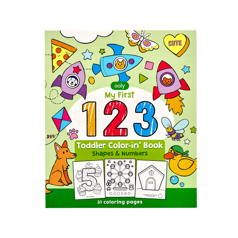 My First 123 Shapes Numbers Coloring Book by Ooly