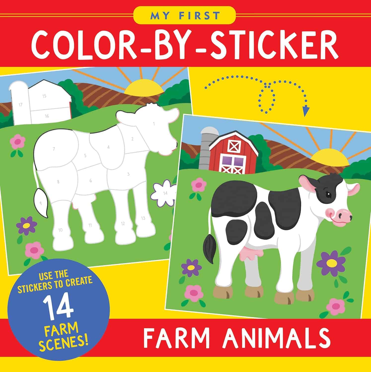 My First Color-By-Sticker Book - Farm Animals-by-Peter Pauper Press