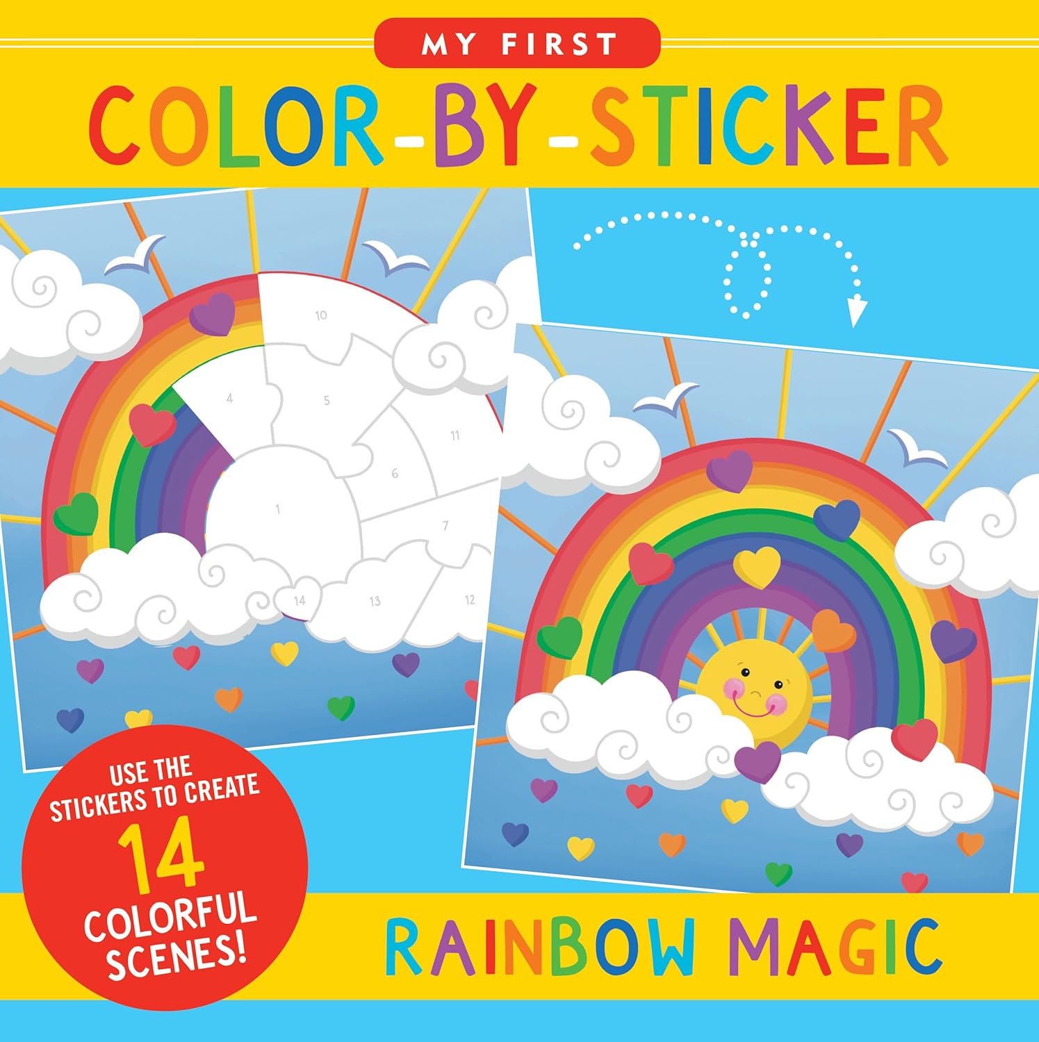 My First Color-By-Sticker Book -- Rainbow Magic-by-Peter Pauper Press