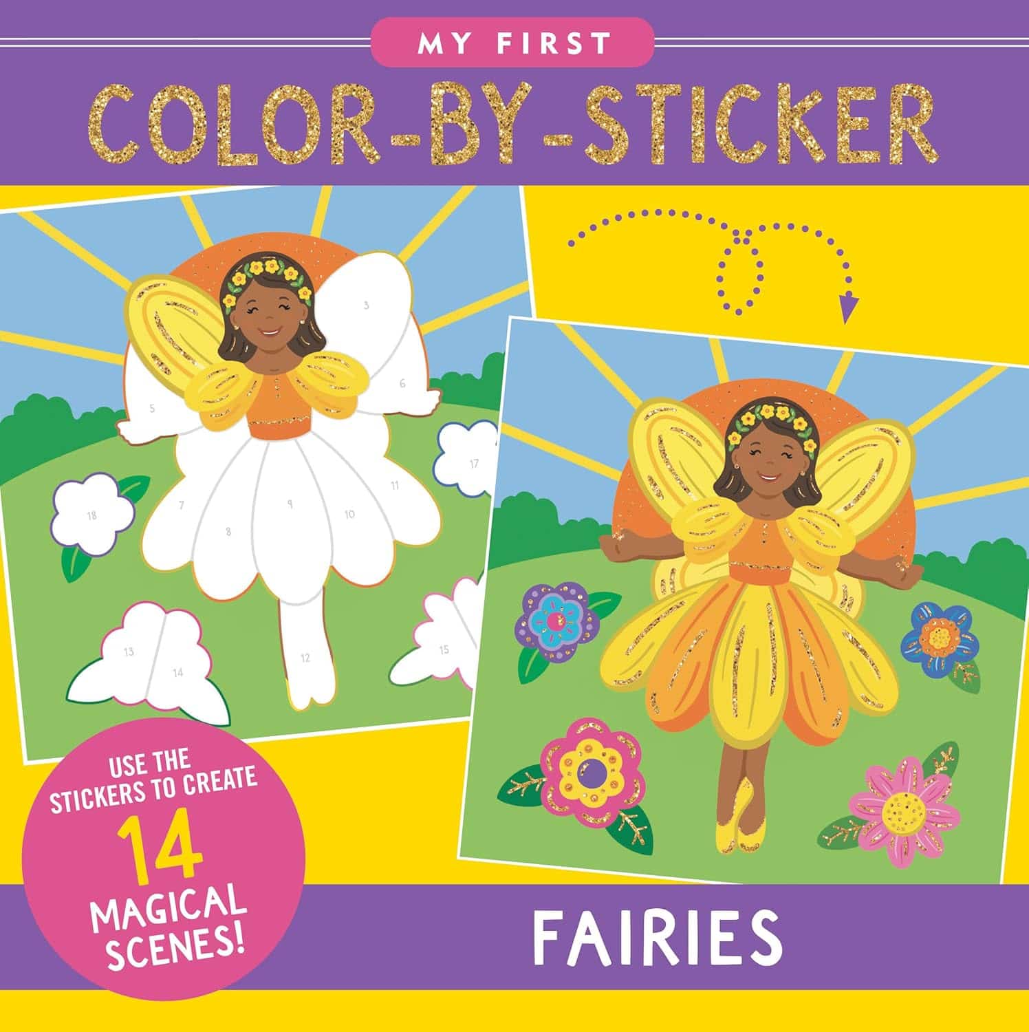 My First Color-by-Sticker Book - Fairies-by-Peter Pauper Press