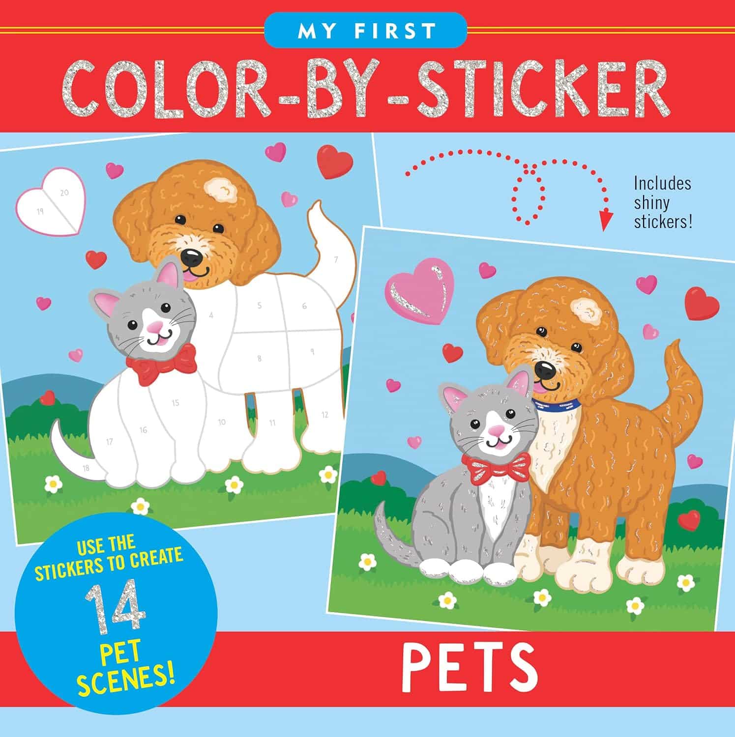 My First Color-by-Sticker Book- Pets-by-Peter Pauper Press