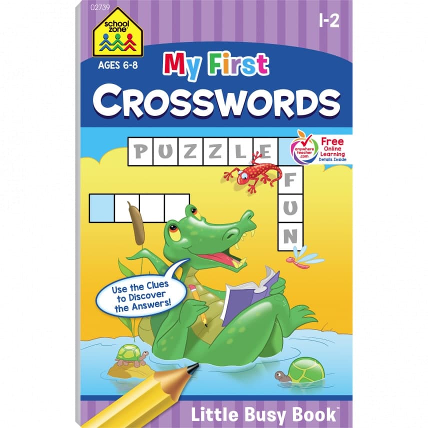 My First Crosswords Grades 1 2 Workbook by School Zone