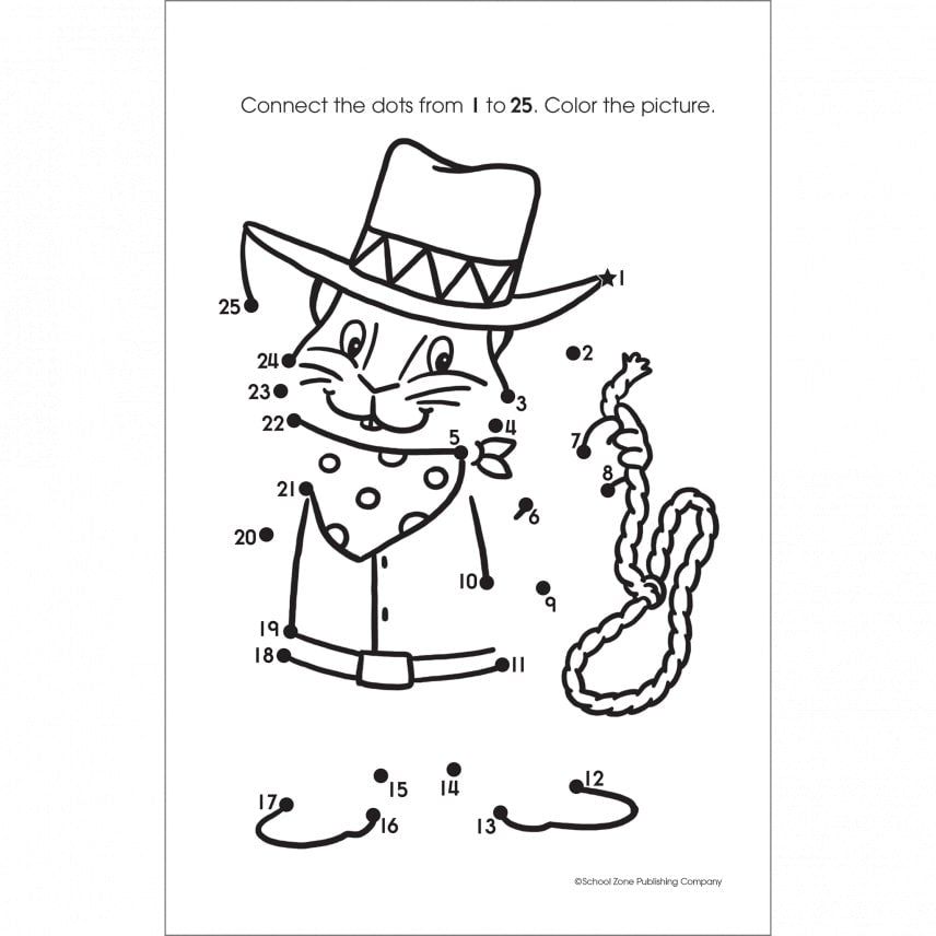 My First Dot To Dots Grades P K Workbook by School Zone 2