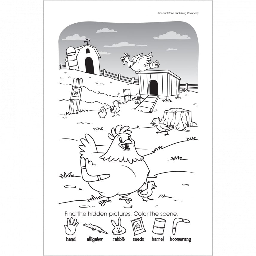 My First Hidden Pictures Grades P K Workbook by School Zone 3