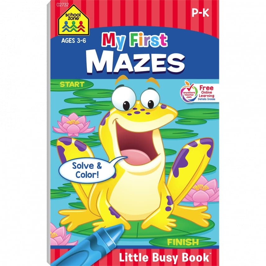 My First Mazes Grades P K Workbook by School Zone
