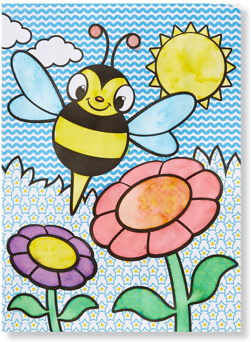 My First Paint With Water Kids Art Pad With Paintbrush Cheerleaders Flowers Fairies and More by Melissa Doug 3
