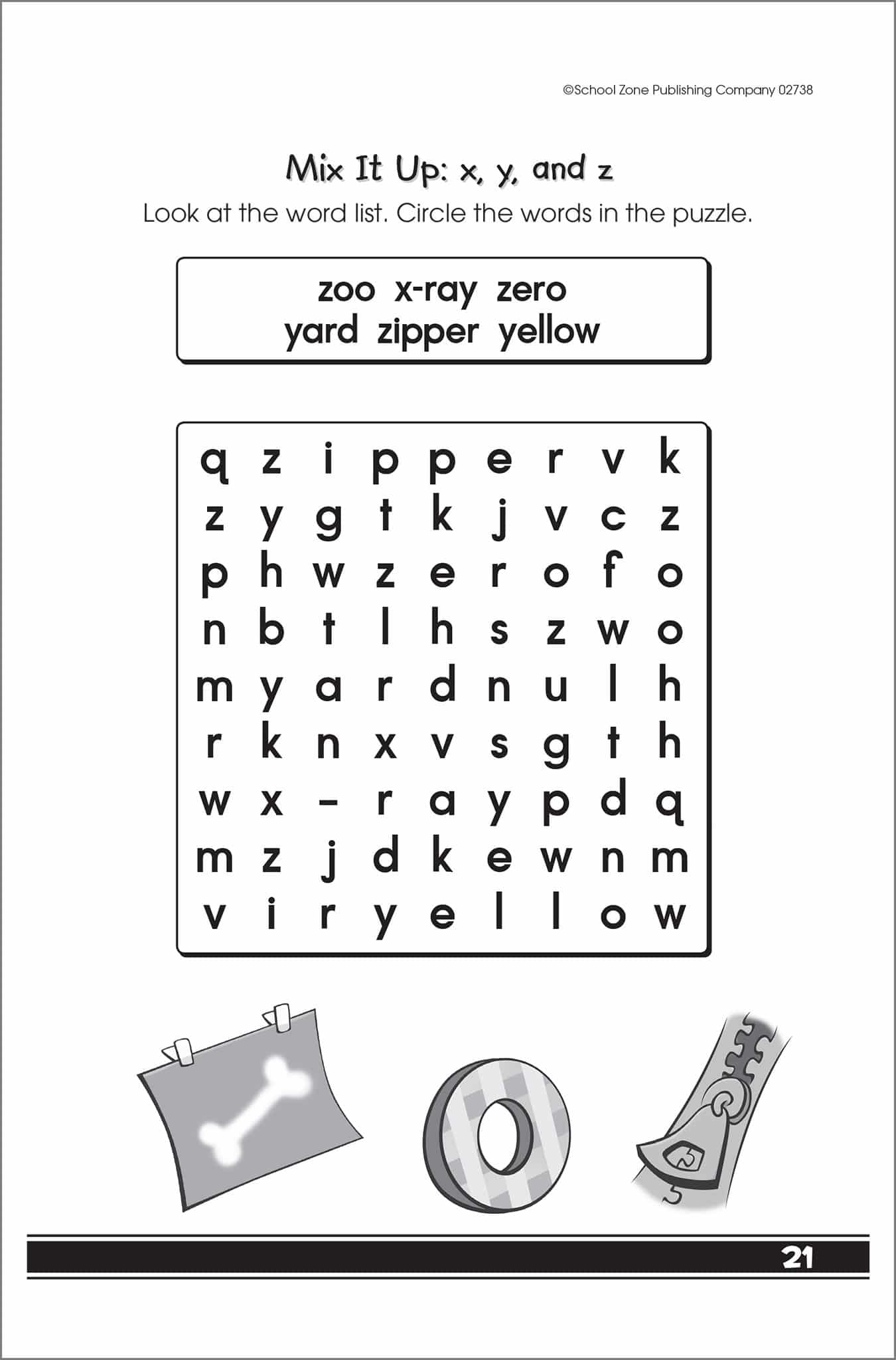 My First Word Searches Grades K 1 Workbook by School Zone 3