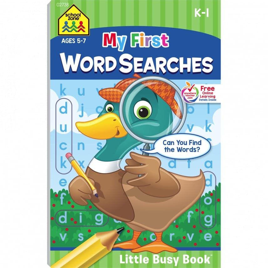 My First Word Searches Grades K 1 Workbook by School Zone